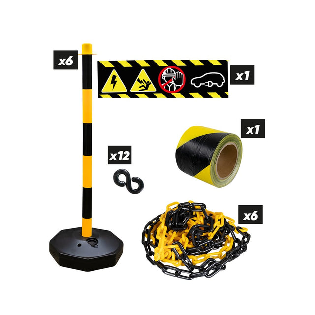 Avspärrningskit för elbil - JBM - Alvemo - EV - utrustning