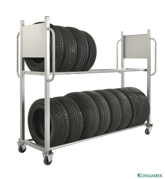 Däcklagringsvagn KMD3 – 300 kg, 2 plan (2030×720 mm) - Alvemo - Vagnar & Transport