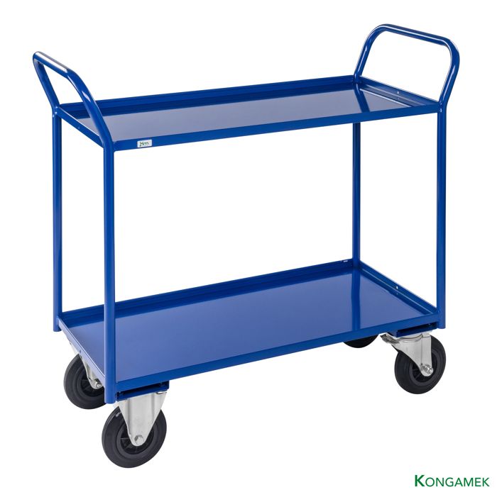 Hyllvagn 2 plan, helsvetsad (1070x550 mm) – 400 kg - Alvemo - Vagnar & Transport