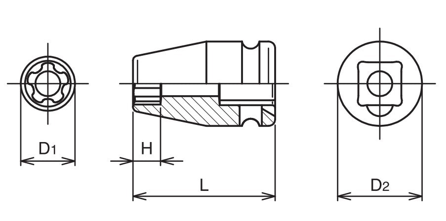 Hylsa EPRL 10 3/8" Torx Plus för Tesla - fordon (Från Ko - Ken) - Alvemo - EV - utrustning