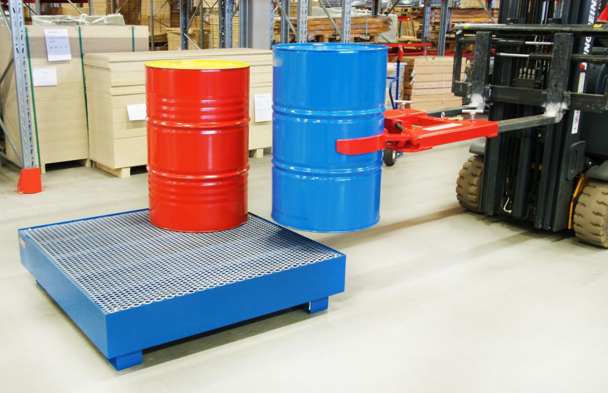 Klämaggregat för fat – DG40 (300 kg) för truck - Alvemo - Avfallshantering & Miljö