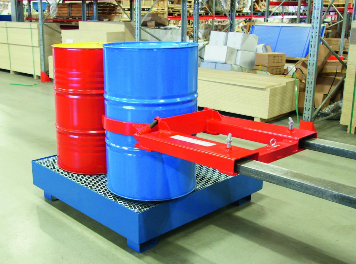 Klämaggregat för fat – DG40 (300 kg) för truck - Alvemo - Avfallshantering & Miljö