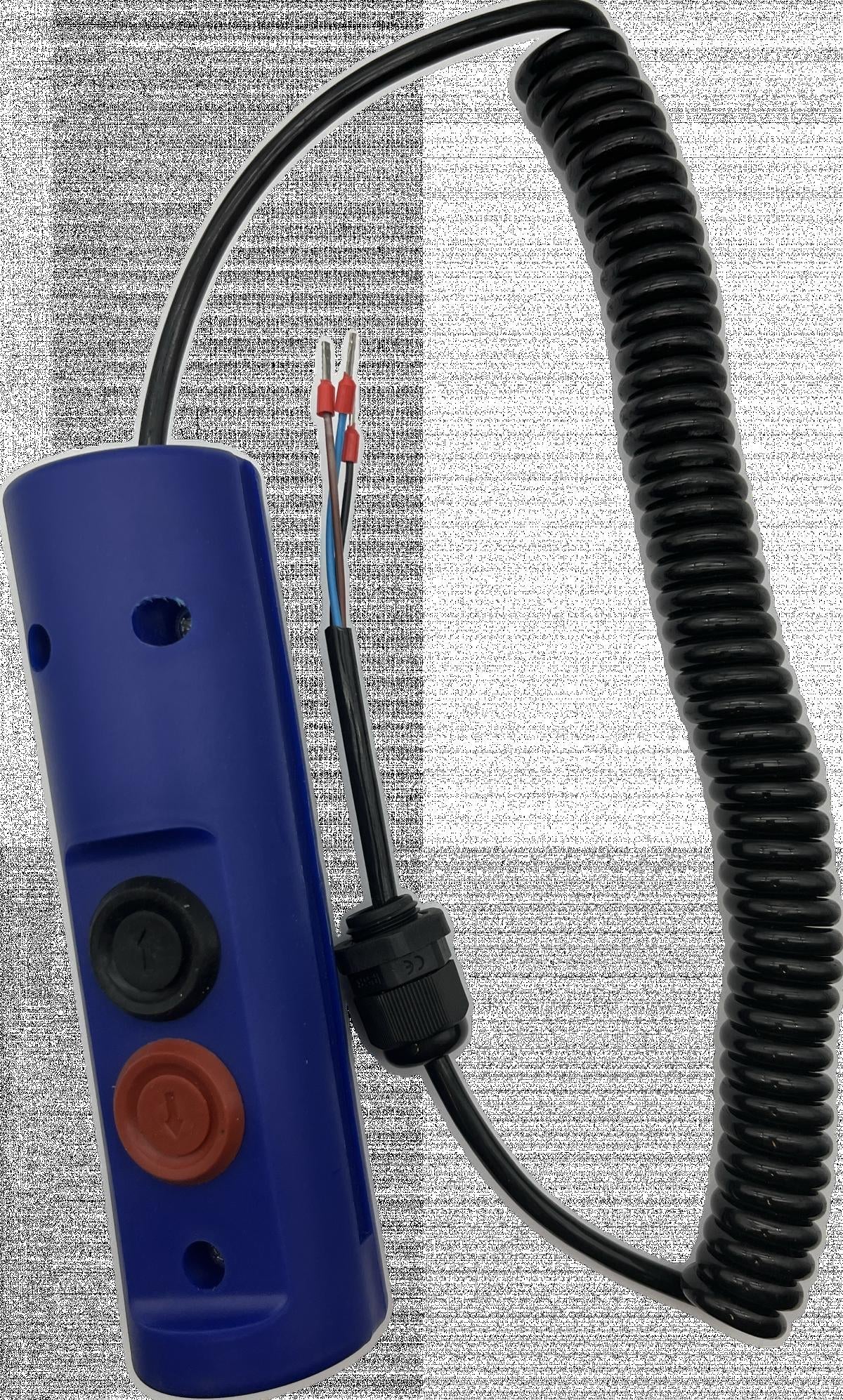 Manöverdosa BLÅ + sladd - passar INTRA lyftvagnar (E250N, E100A, E150A) - Alvemo - Reservdel