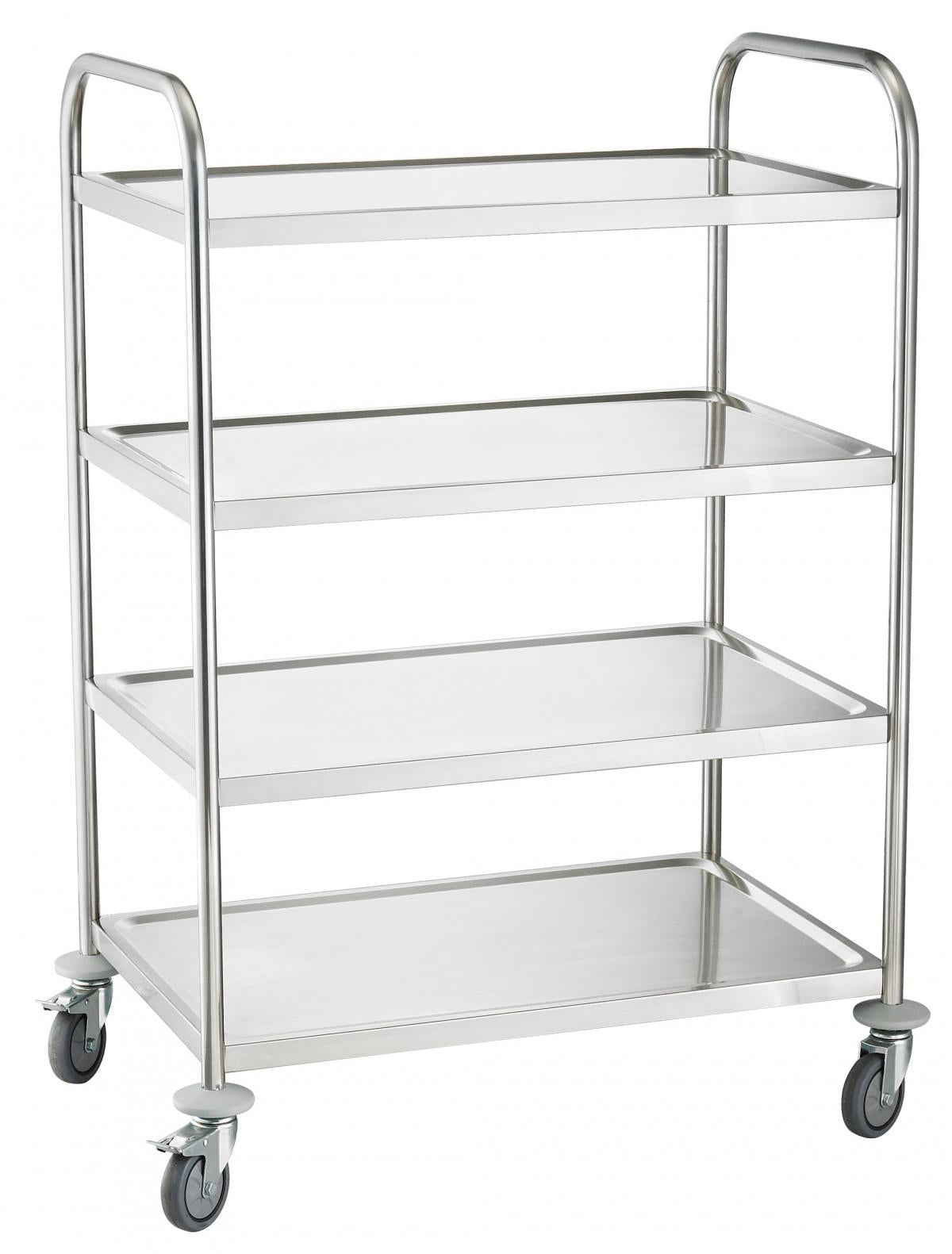 Plattformsvagn med hyllor (Rostfri) - Välj antal hyllplan - Alvemo - Transport & Lyft