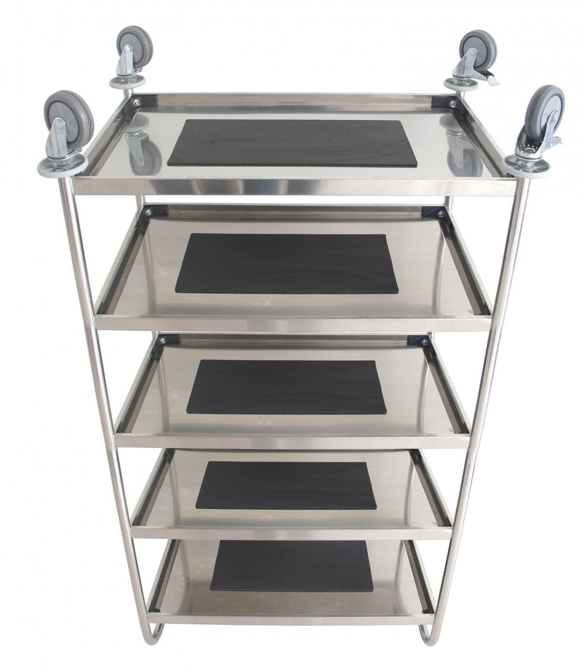 Plattformsvagn med hyllor (Rostfri) - Välj antal hyllplan - Alvemo - Transport & Lyft