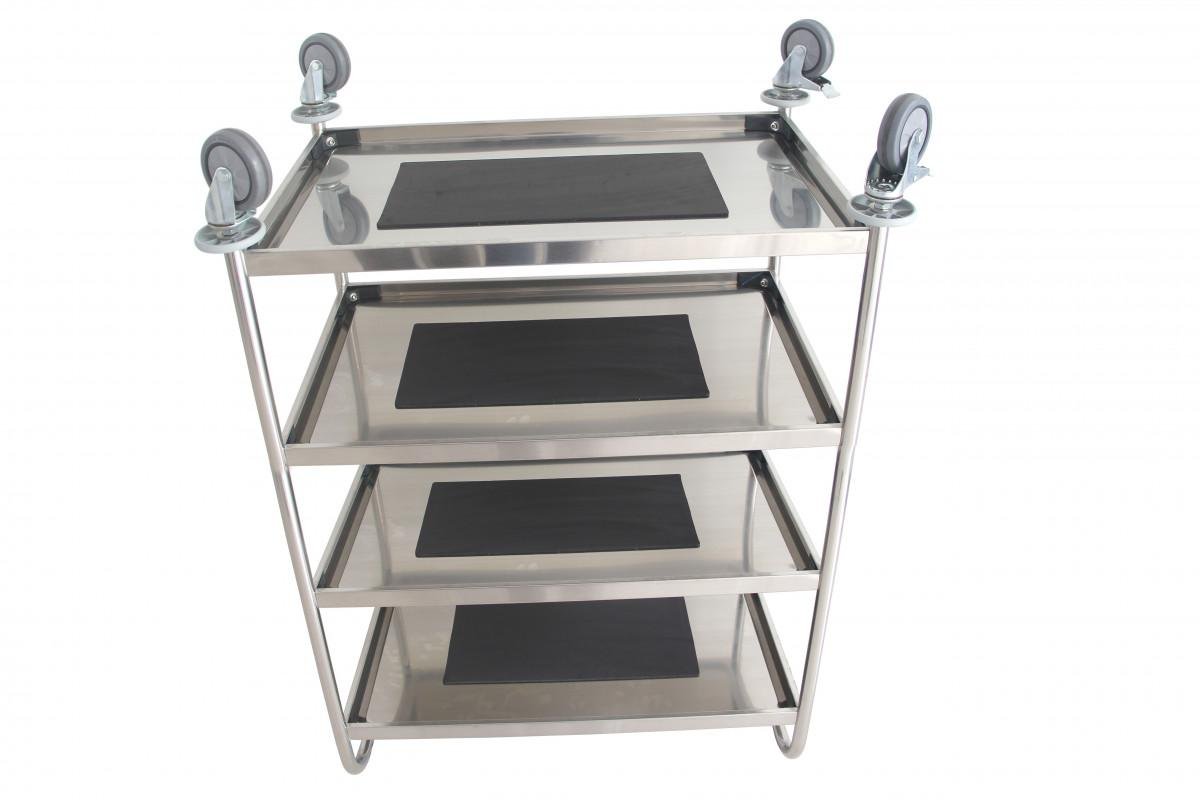 Plattformsvagn med hyllor (Rostfri) - Välj antal hyllplan - Alvemo - Transport & Lyft