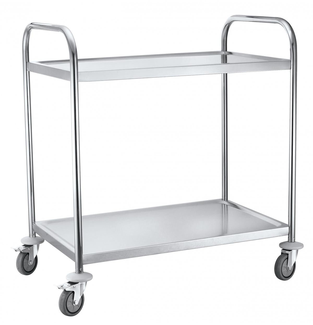 Plattformsvagn med hyllor (Rostfri) - Välj antal hyllplan - Alvemo - Transport & Lyft
