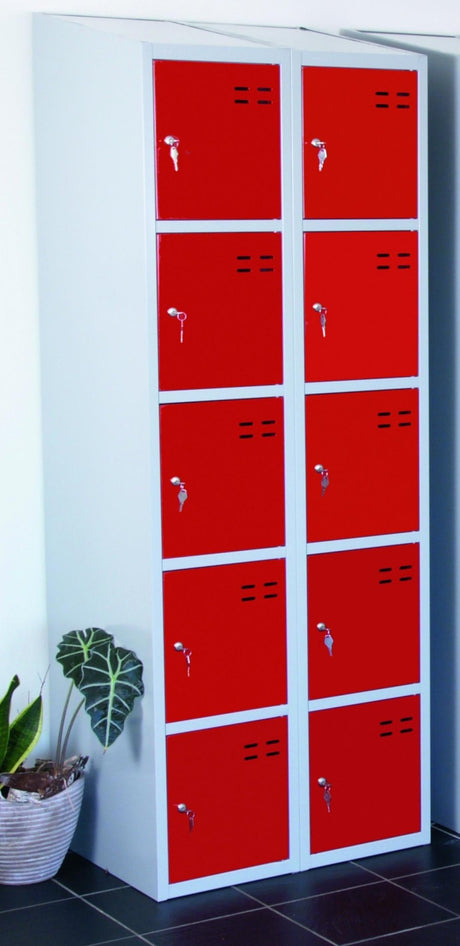 Småfacksskåp LOCKER (Röd/Blå) - Välj antal fack och färg - Alvemo - Förvaring & Skåp