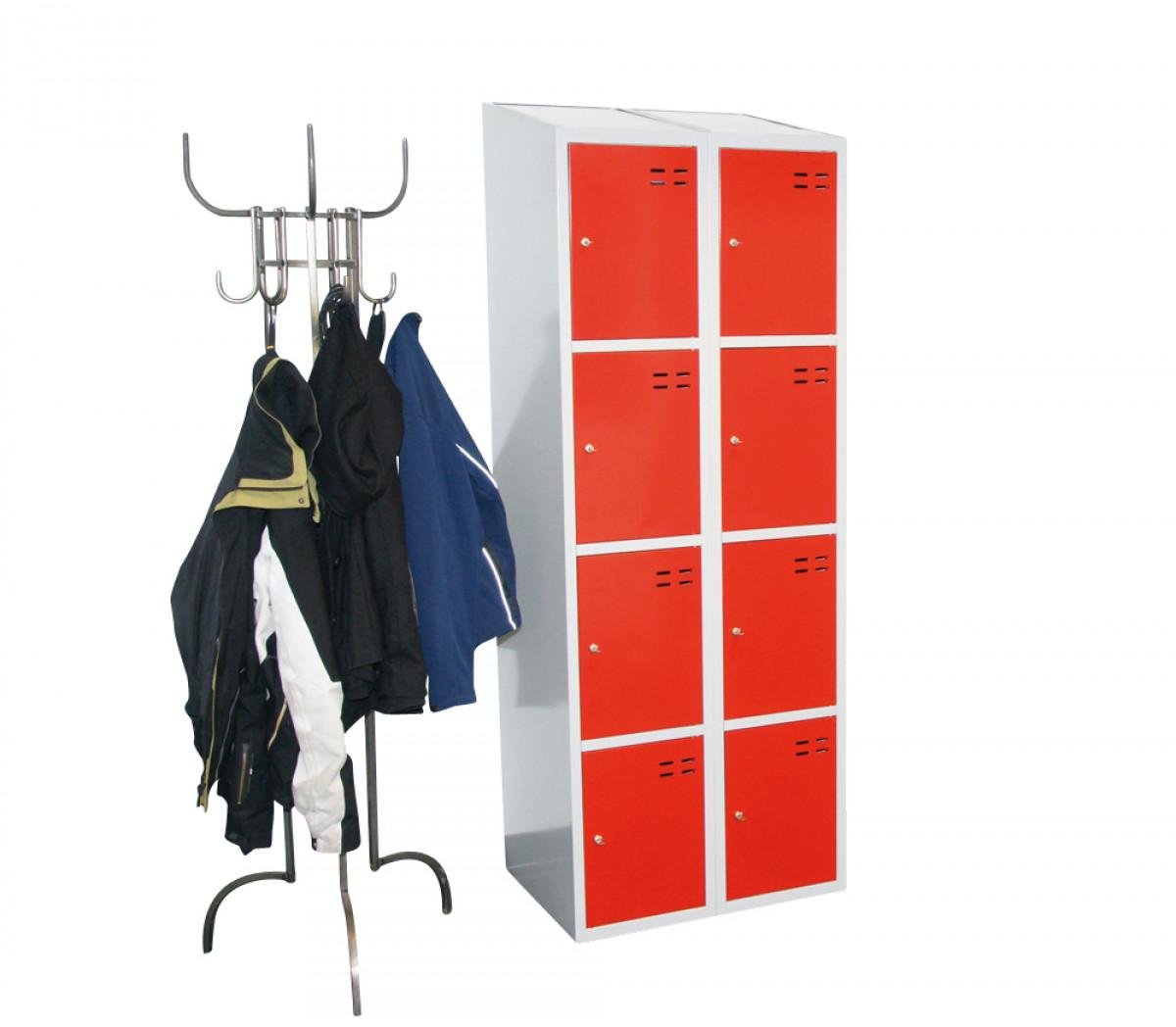 Småfacksskåp LOCKER (Röd/Blå) - Välj antal fack och färg - Alvemo - Förvaring & Skåp
