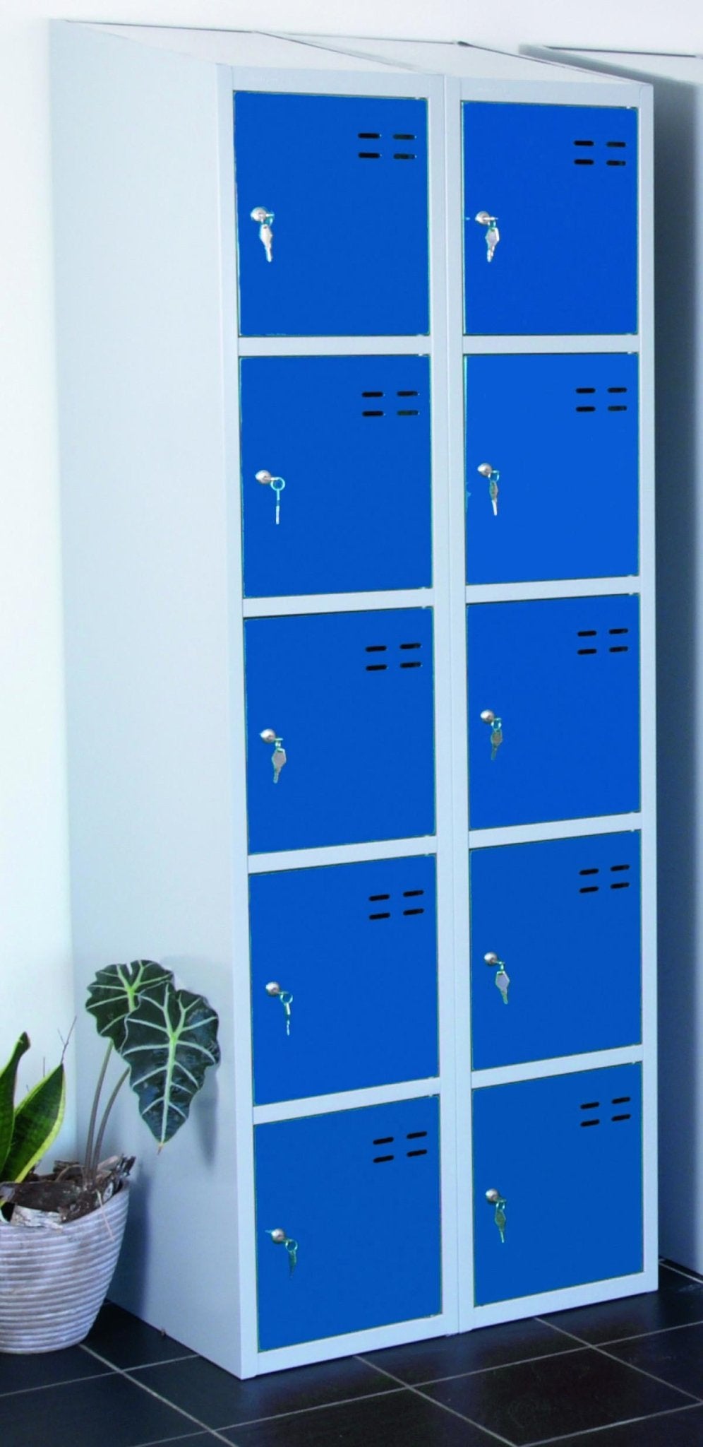 Småfacksskåp LOCKER (Röd/Blå) - Välj antal fack och färg - Alvemo - Förvaring & Skåp