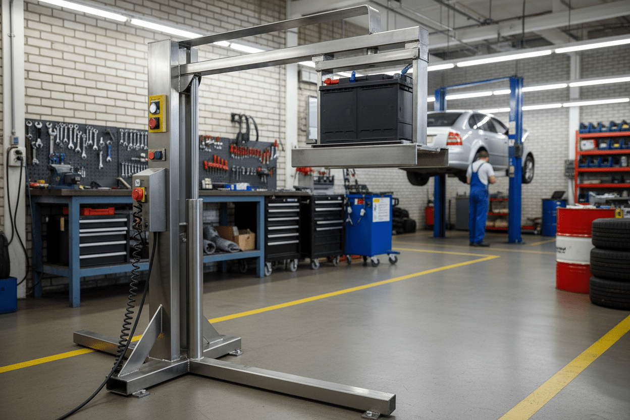 Hydraulisk vs luftdriven vs elektrisk batterilyft - Alvemo