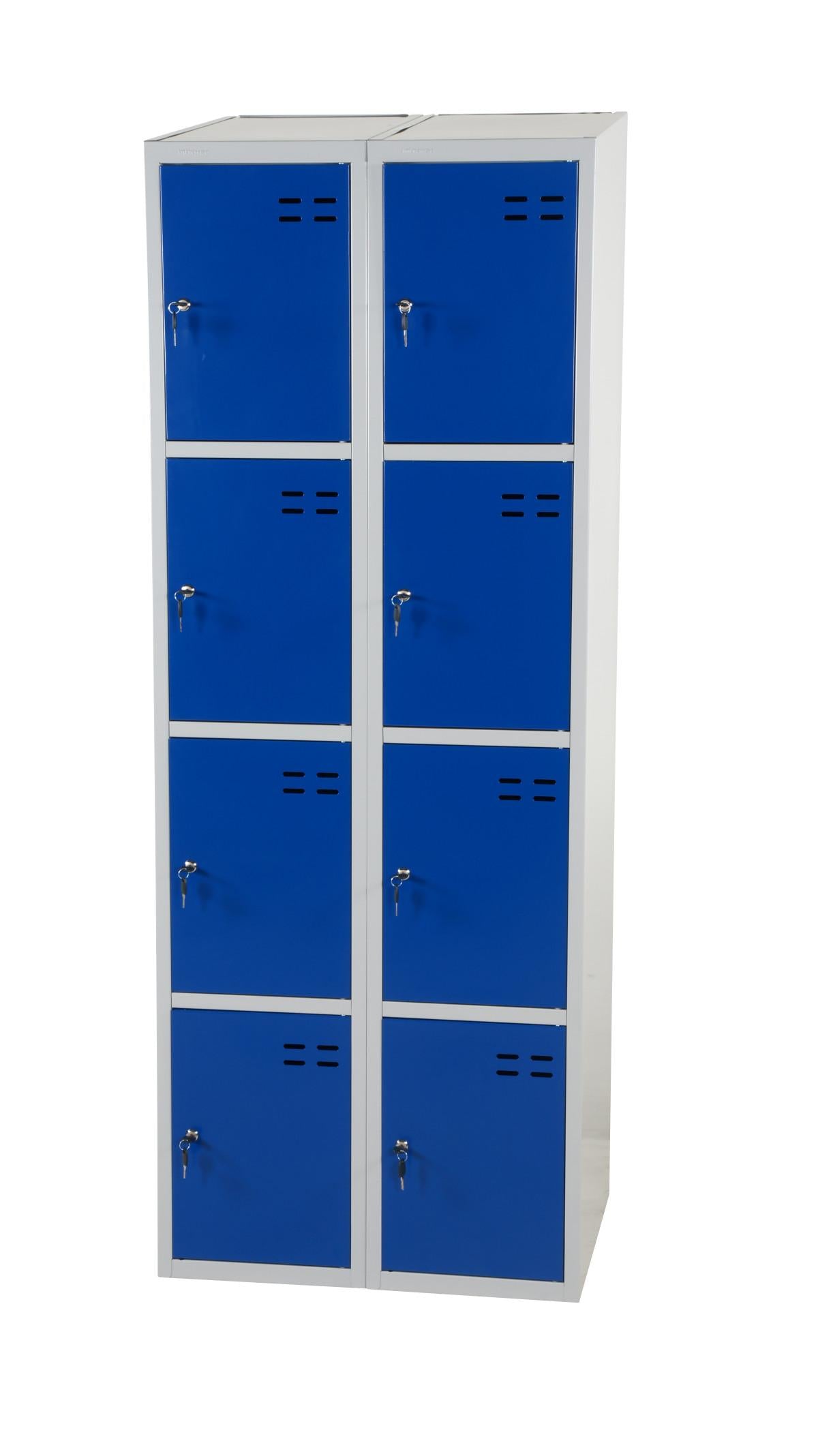 Småfacksskåp LOCKER (Röd/Blå) - Välj antal fack och färg