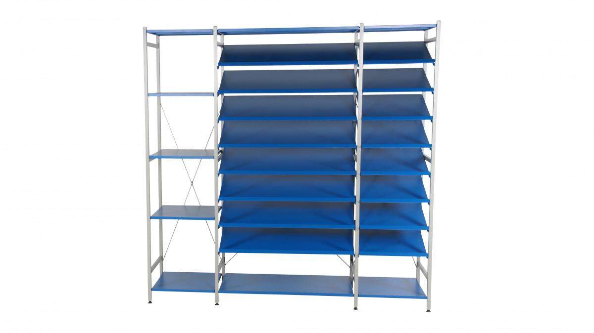 HYLLO Expandpaket 2 (5 hyllplan, 500 mm, påbyggnad)