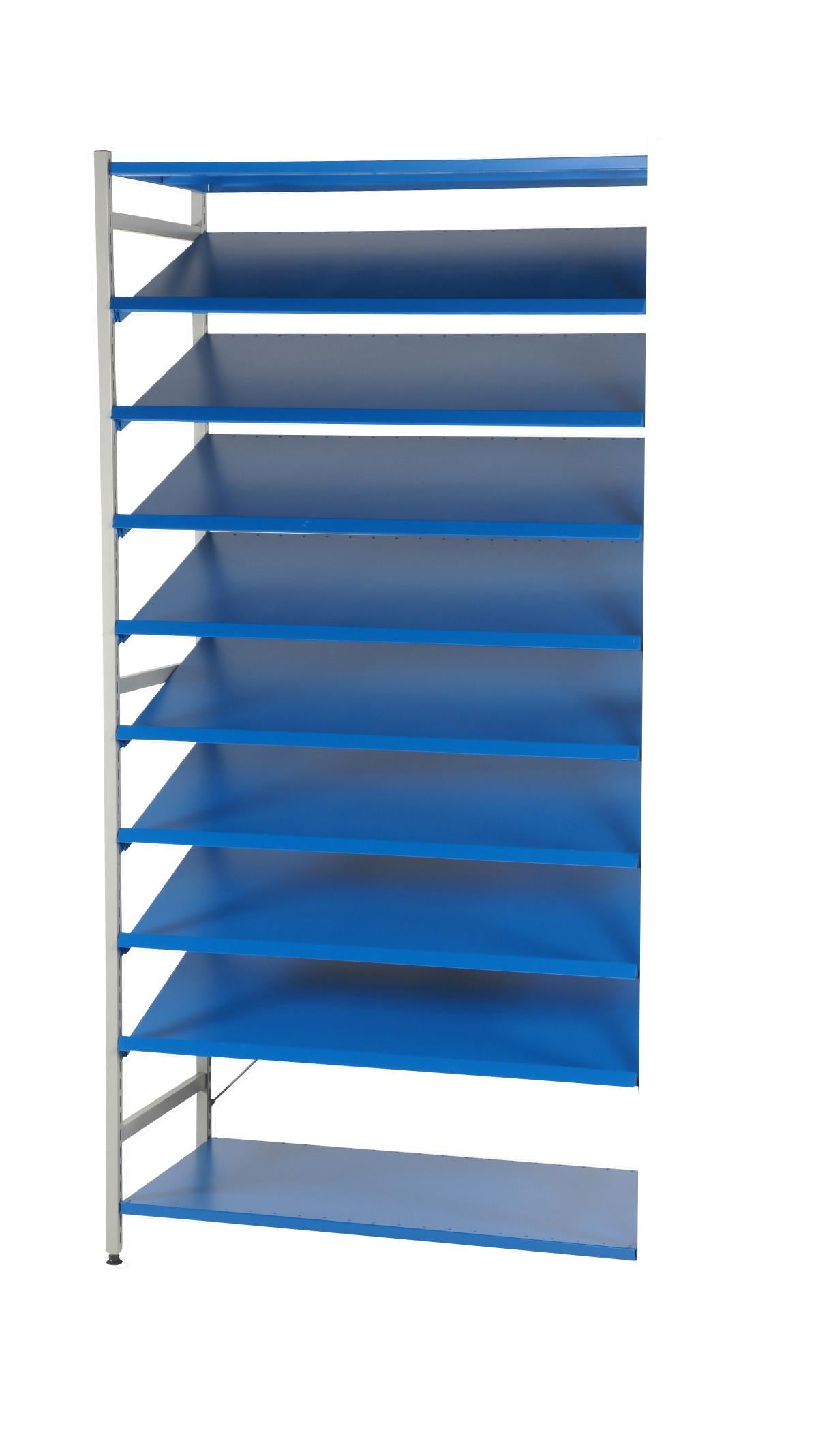 HYLLO Vinkelpaket 2 (8 hyllplan, 1000 mm, påbyggnad)