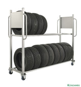 Däcklagringsvagn KMD3 – 300 kg, 2 plan (2030×720 mm) - Alvemo - Vagnar & Transport