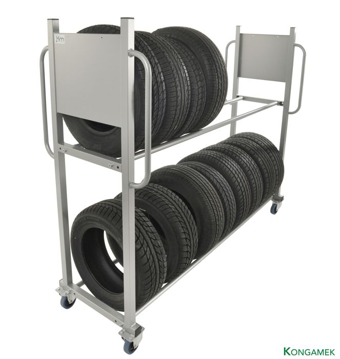 Däcklagringsvagn KMD3 – 300 kg, 2 plan (2030×720 mm) - Alvemo - Vagnar & Transport