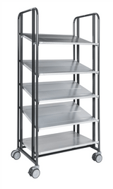 Ergonomisk plockvagn Serie 168 (5 plan, hög höjd 1850 mm, 250 kg) - Alvemo - Vagnar & Transport