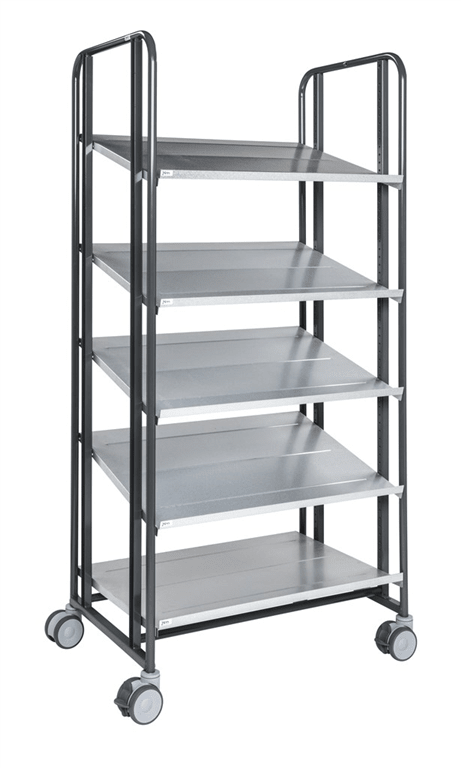 Ergonomisk plockvagn Serie 168 (5 plan, hög höjd 1850 mm, 250 kg) - Alvemo - Vagnar & Transport