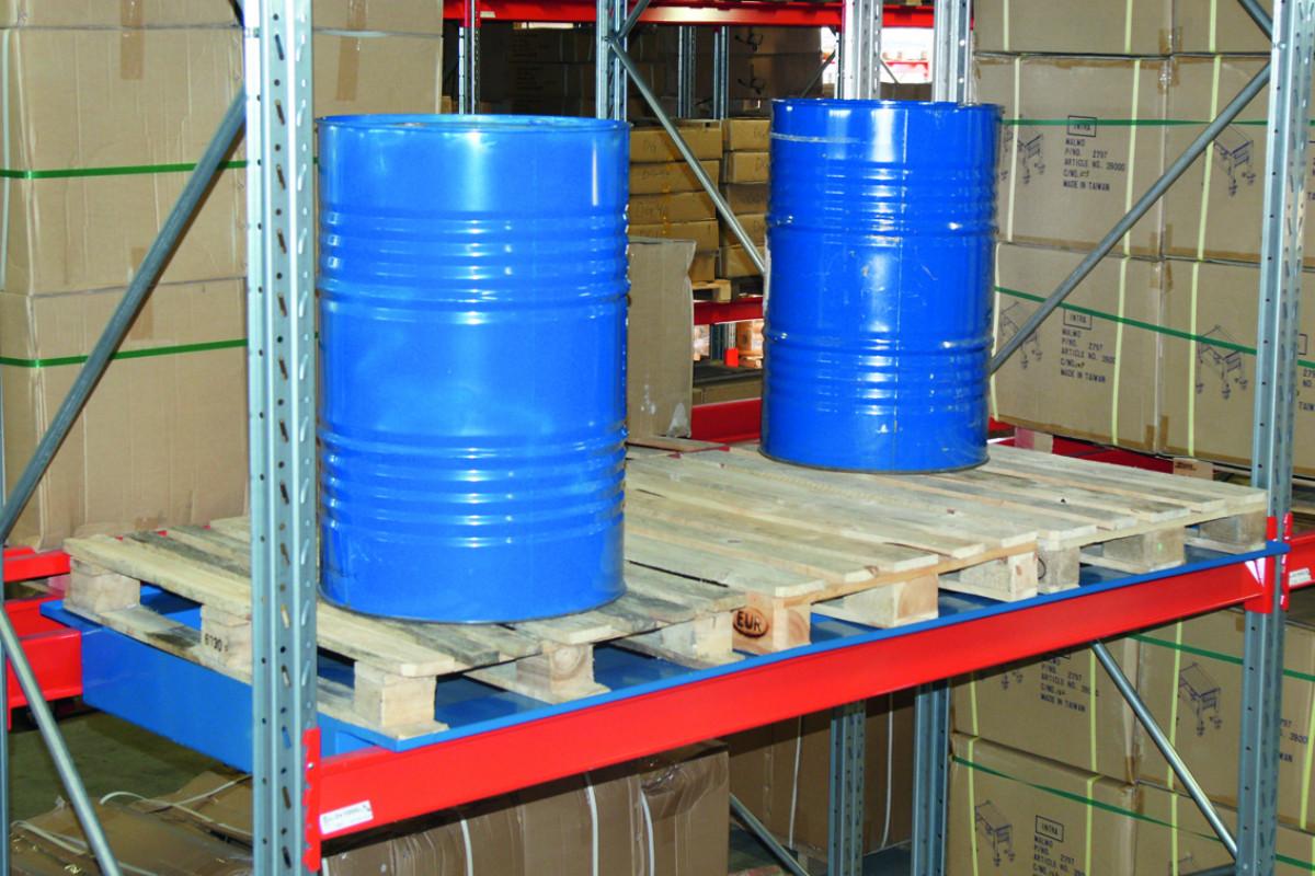 Hängande spillbassäng för 3 pallar – 365L (för pallställ) - Alvemo - Avfallshantering & Miljö