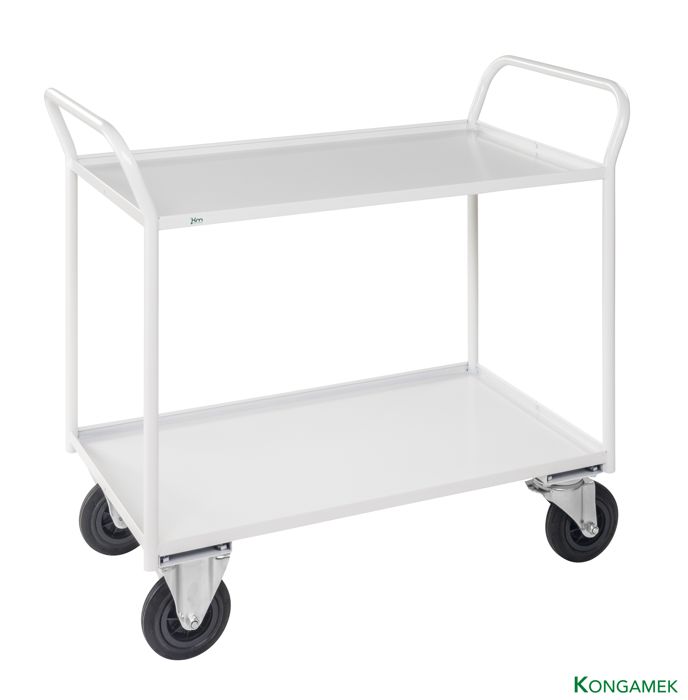 Hyllvagn 2 plan, helsvetsad (1070x550 mm) – 400 kg - Alvemo - Vagnar & Transport