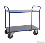 Hyllvagn 2 plan, helsvetsad (1070x550 mm) – 400 kg - Alvemo - Vagnar & Transport