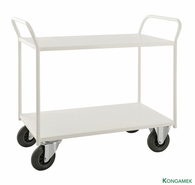 Hyllvagn 2 plan, helsvetsad (1070x550 mm) – 400 kg - Alvemo - Vagnar & Transport