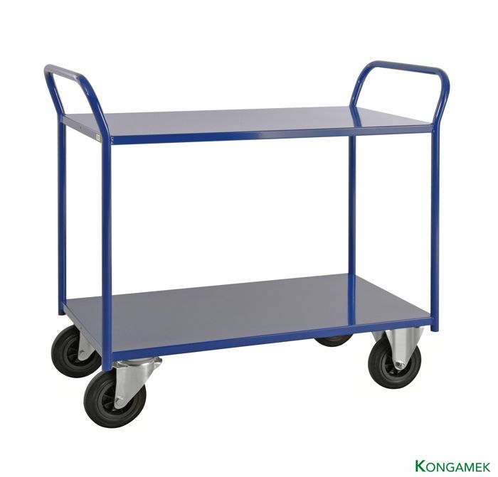 Hyllvagn 2 plan, helsvetsad (1070x550 mm) – 400 kg - Alvemo - Vagnar & Transport