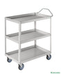 Hyllvagn Aluzink 3 plan för plastbackar (150 kg, 690x420 mm) - Alvemo - Vagnar & Transport