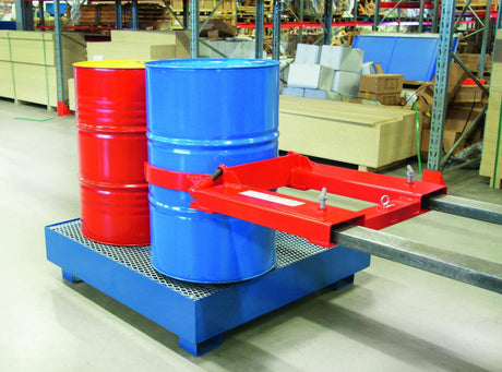 Klämaggregat för fat – DG40 (300 kg) för truck - Alvemo - Avfallshantering & Miljö