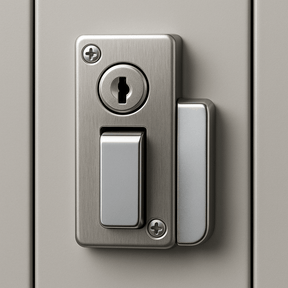 Lås till klädskåp, 2 nycklar - Alvemo - Skåpstillbehör