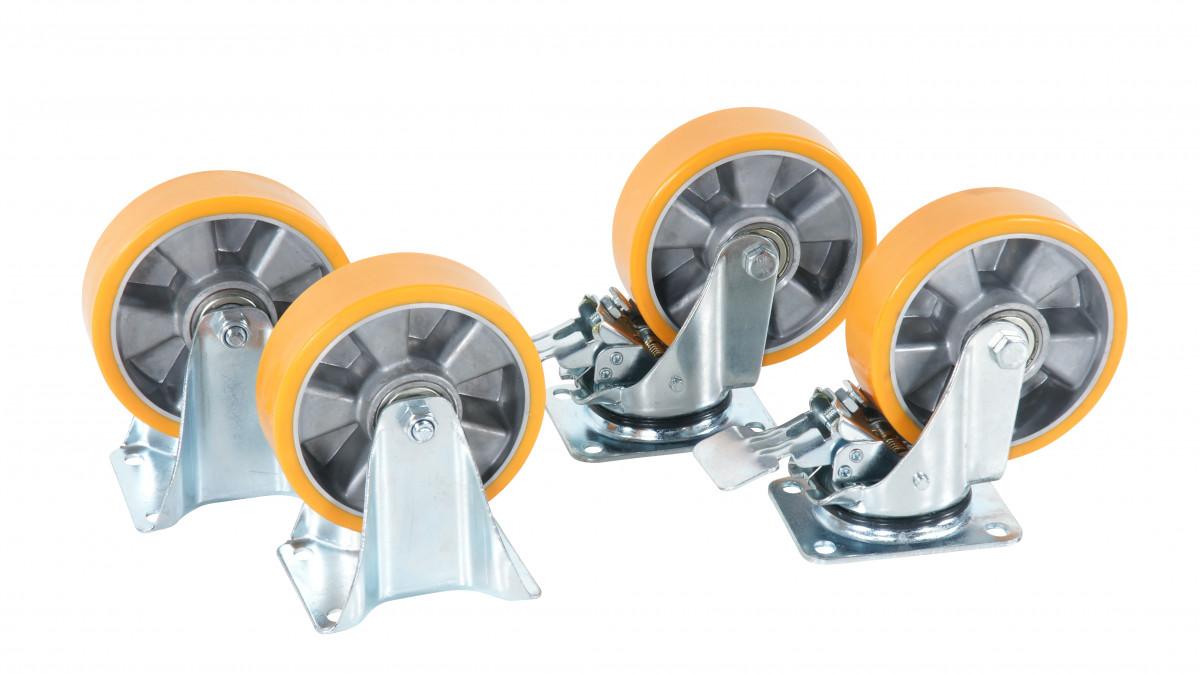 NYP 160 - 4, Polyhjulsats 160 mm Broms - Alvemo - Reservdel