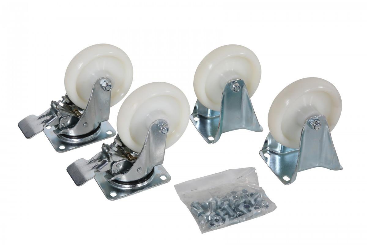 NYR 160 - 4, Nylonhjul m.Broms - Alvemo - Reservdel