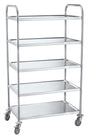 Plattformsvagn med hyllor (Rostfri) - Välj antal hyllplan - Alvemo - Transport & Lyft