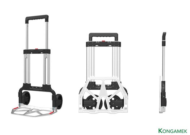 Vikbar magasinkärra – 125 kg, aluminium (570×540 mm) - Alvemo - Vagnar & Transport