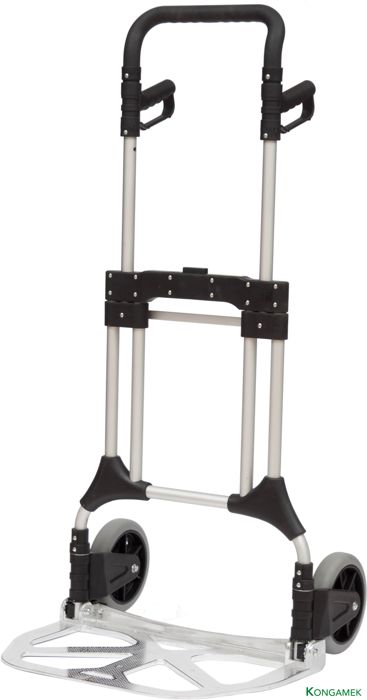 Vikbar magasinkärra – 200 kg, aluminium (600×600 mm) - Alvemo - Vagnar & Transport